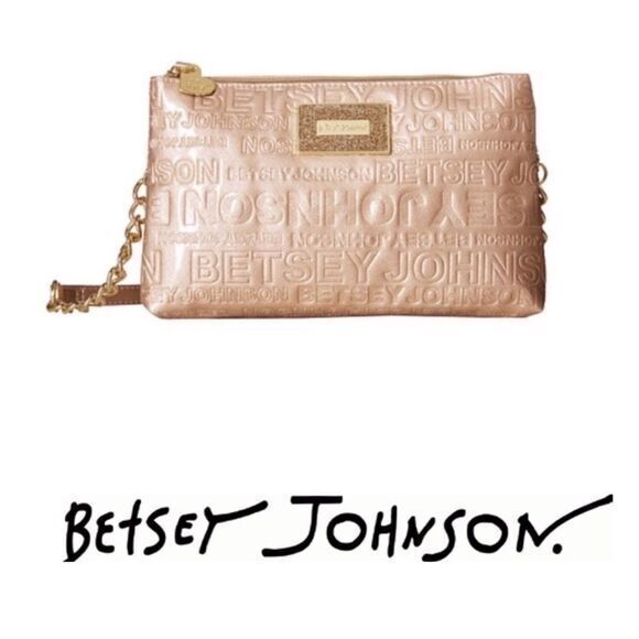 - Betsey Johnson Cream Faux Leather Cros…